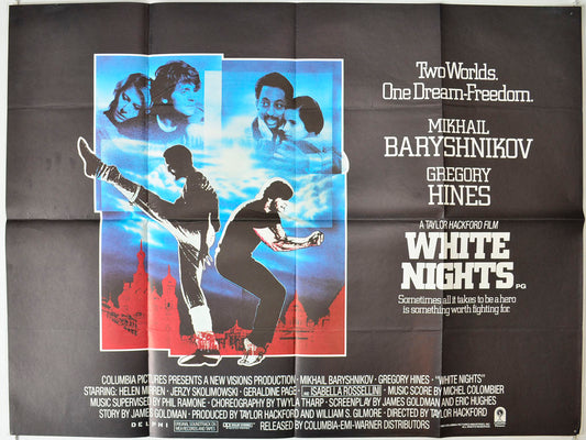 White Nights   (Design 2)  Original British Quad Poster - Movie Poster