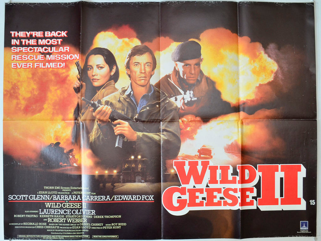 Wild Geese II Original British Quad Poster - Movie Poster