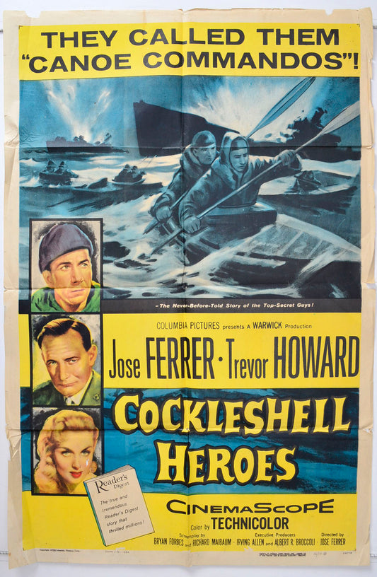 The Cockleshell Heroes Original One Sheet Poster - Movie Poster