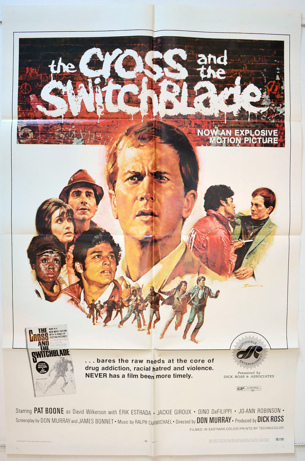 The Cross And The Switchblade Original One Sheet Poster - Movie Poster