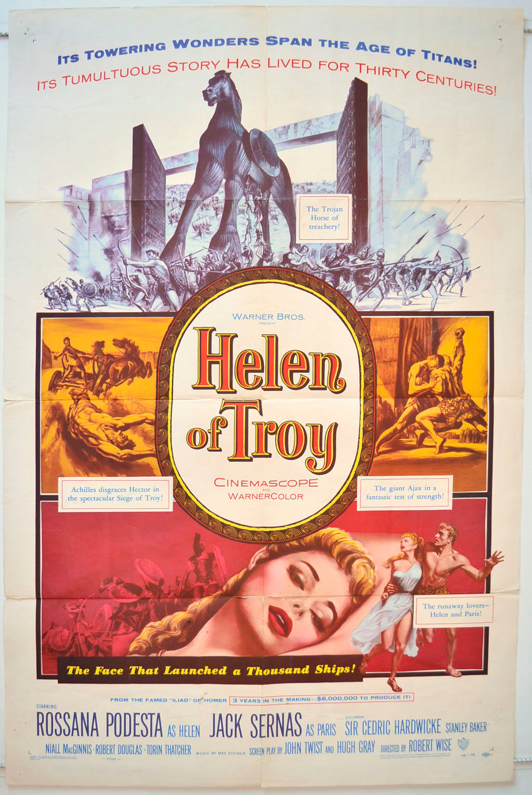 Helen Of Troy  Original One Sheet Poster - Movie Poster