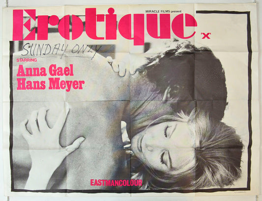 Erotique   (a.k.a Traquenards) Original British Quad Poster - Movie Poster - Movie Poster - Cinema Poster