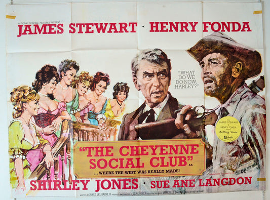 The Cheyenne Social Club Original British Quad Poster - Movie Poster