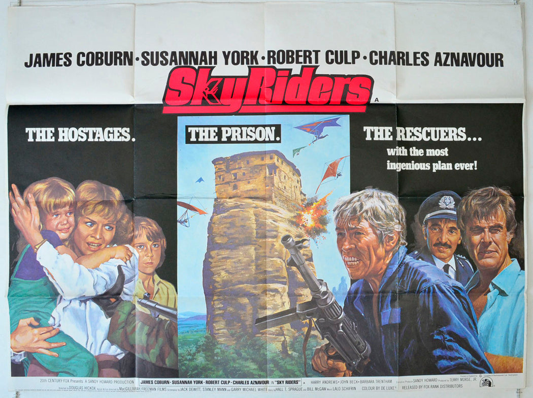 Sky Riders Images “Sky Riders” Original British Quad Poster - Movie Poster – pastposters