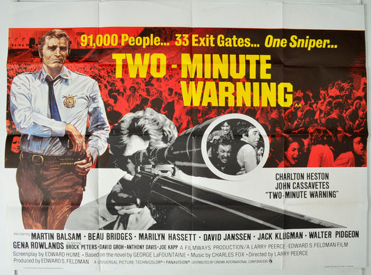 Two Minute Warning Original British Quad Poster - Movie Poster