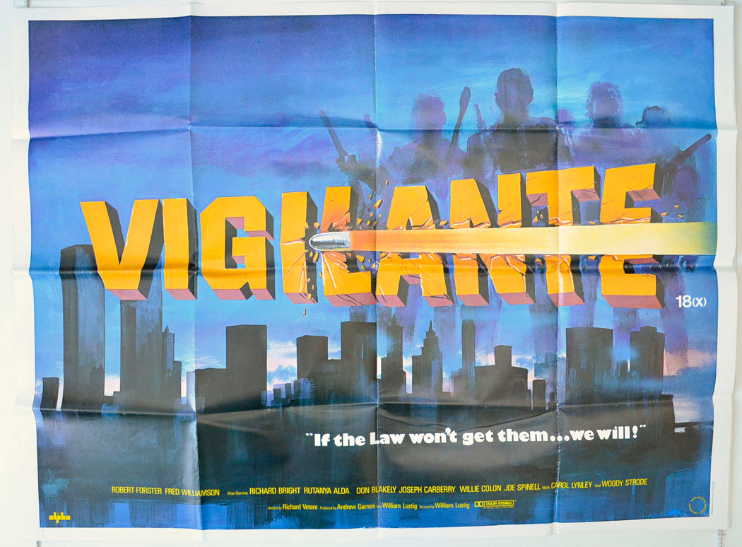 Vigilante Original British Quad Poster - Movie Poster