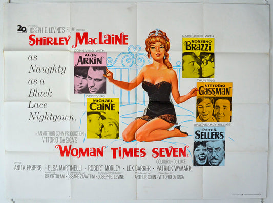 Woman Times Seven Original British Quad Poster - Movie Poster