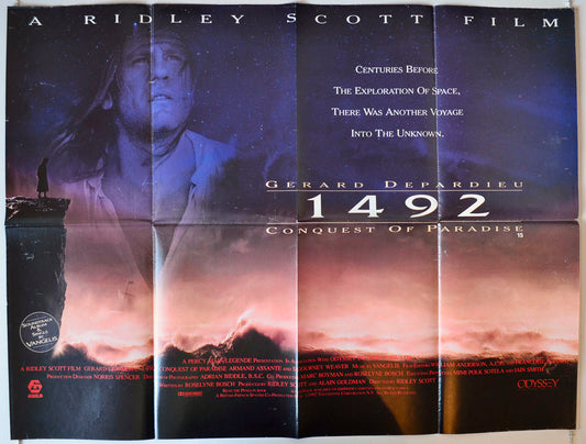 1492 : The Conquest Of Paradise Original British Quad Poster - Movie Poster