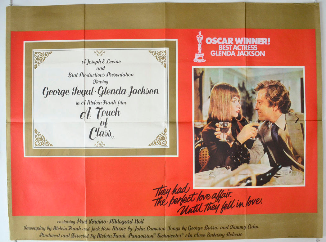 A Touch Of Class Original British Quad Poster - Movie Poster