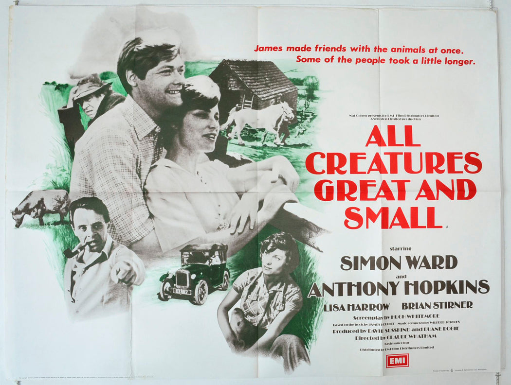 All Creatures Great And Small Original British Quad Poster - Movie Poster