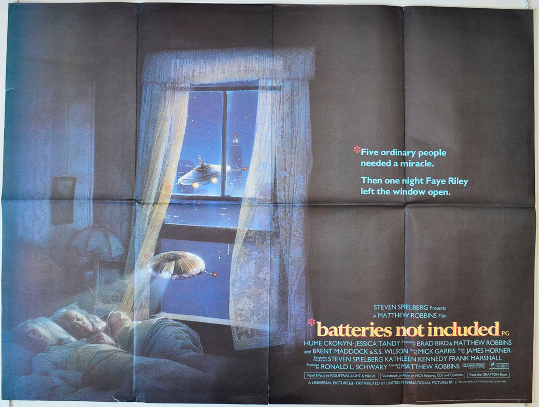 Batteries Not Included Original British Quad Poster - Movie Poster