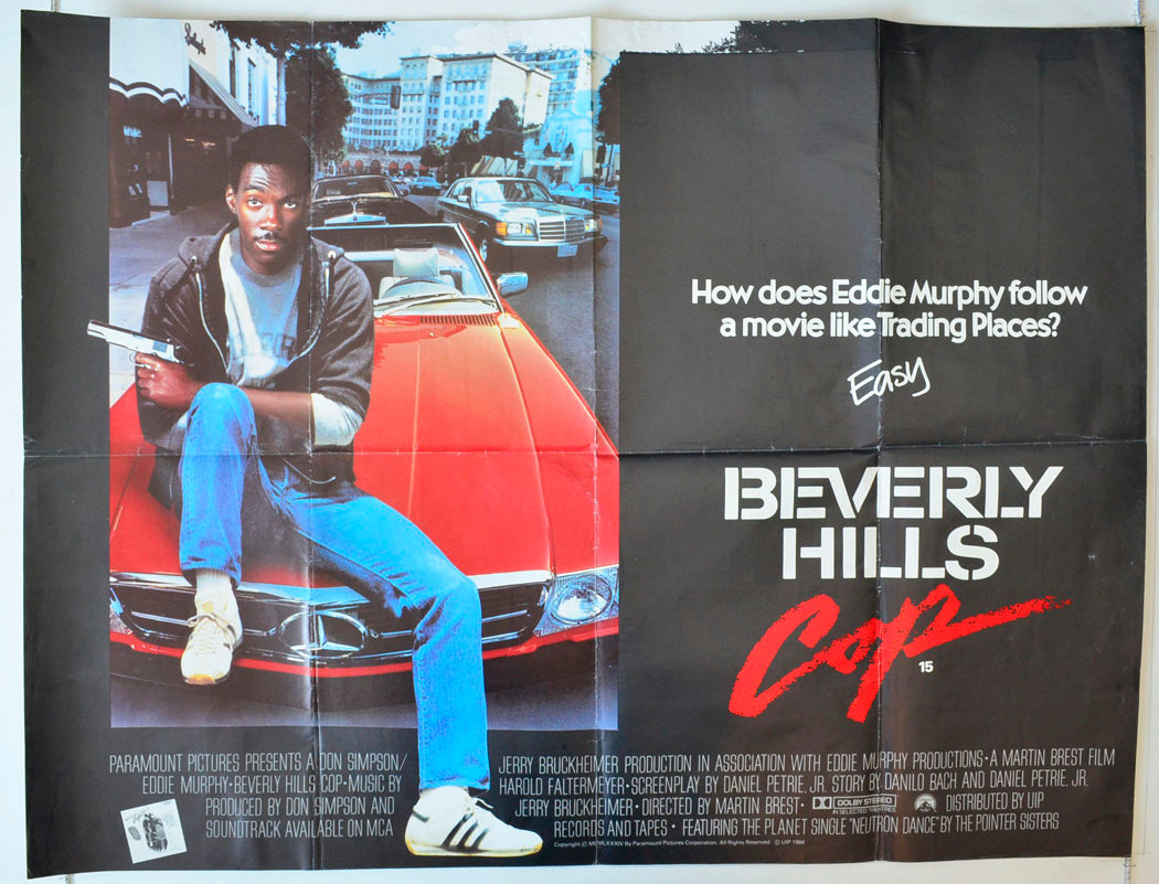 Beverly Hills Cop Original British Quad Poster - Movie Poster