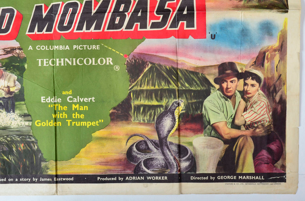 “Beyond Mombasa”  Original British Quad Poster - Movie Poster