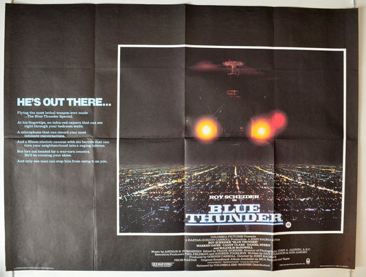 Blue Thunder Original British Quad Poster - Movie Poster