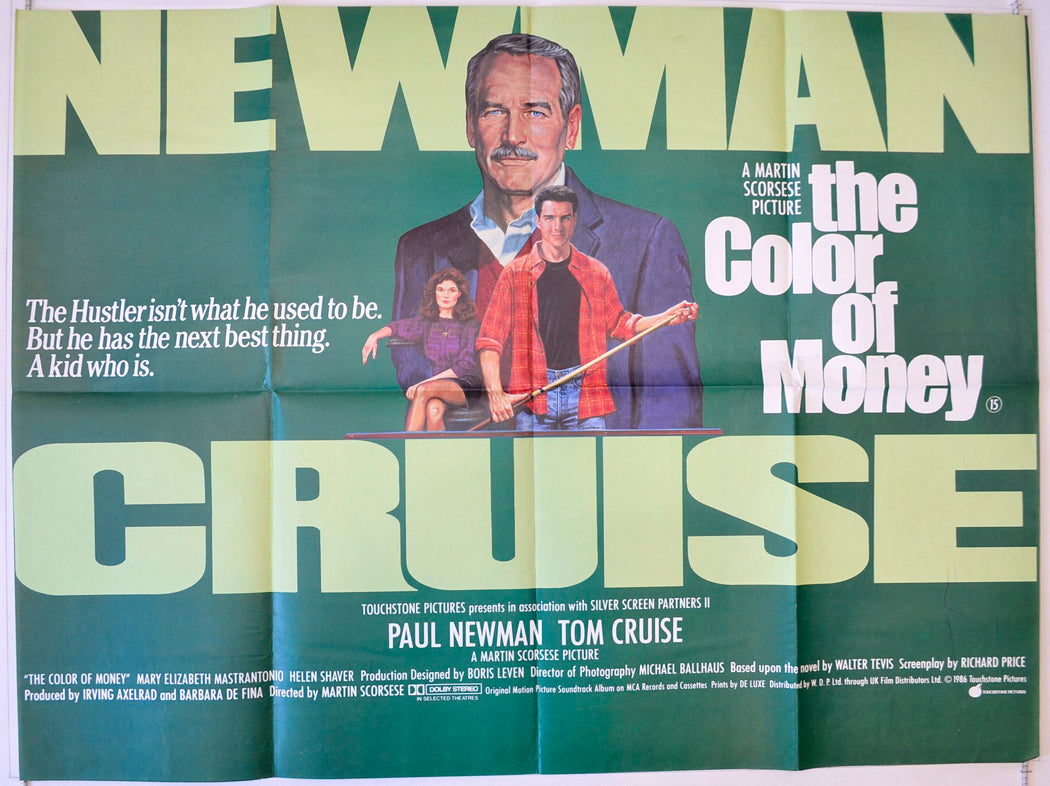 The Color Of Money Original British Quad Poster - Movie Poster