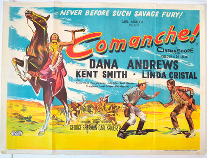 Comanche  Original British Quad Poster - Movie Poster