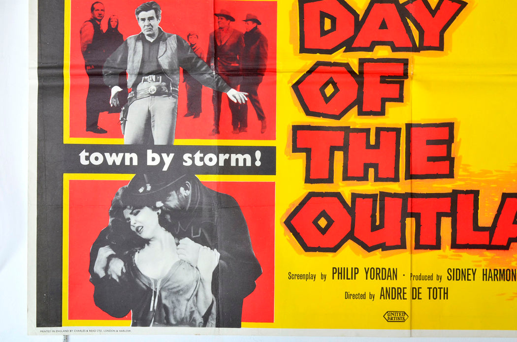 “Day Of The Outlaw”   Original British Quad Poster - Movie Poster