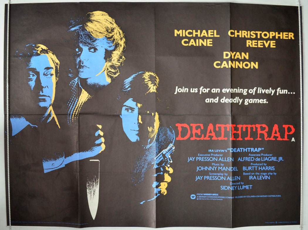 Deathtrap Original British Quad Poster - Movie Poster