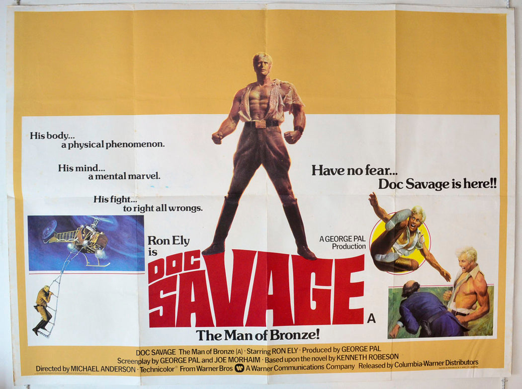 Doc Savage - The Man Of Bronze Original British Quad Poster - Movie Poster