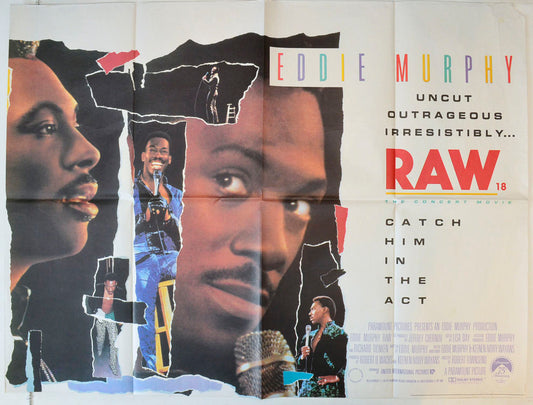 Eddie Murphy : Raw Original British Quad Poster - Movie Poster