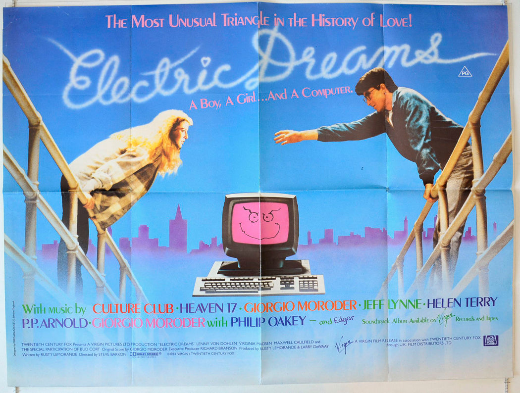 Electric Dreams Original British Quad Poster - Movie Poster