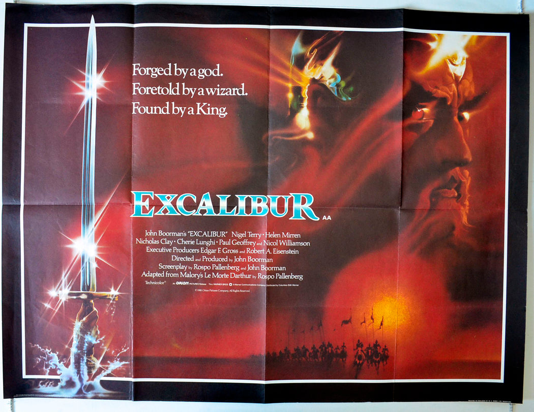 Excalibur Original British Quad Poster - Movie Poster