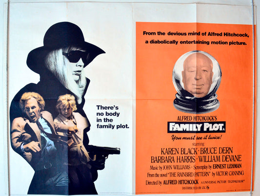 Family Plot  Original British Quad Poster - Movie Poster