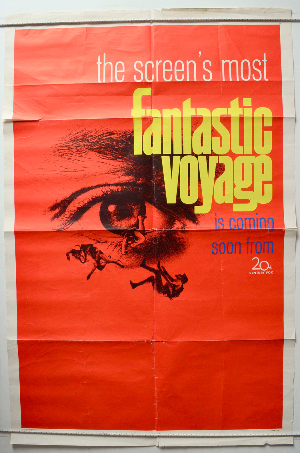 Fantastic Voyage  (Original 1966 Teaser / Advance Poster)   Original One Sheet Poster - Movie Poster