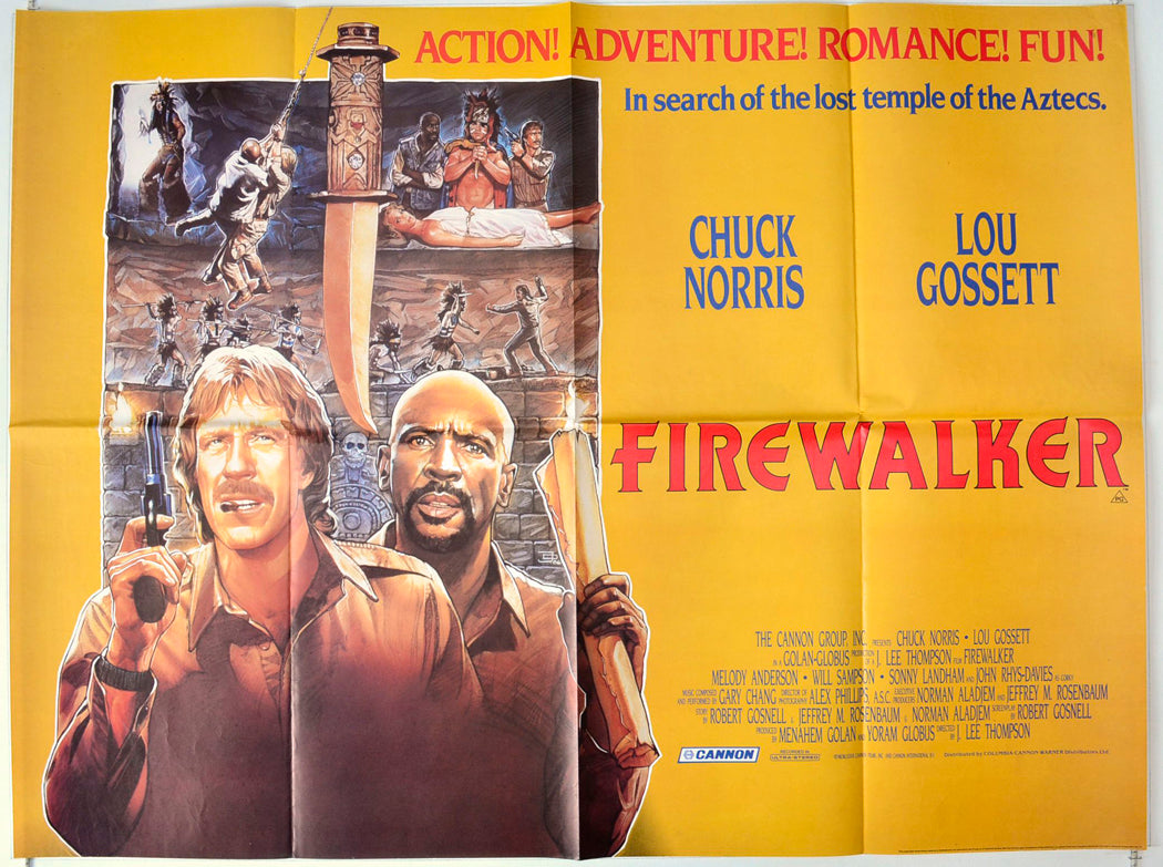 Firewalker Original British Quad Poster - Movie Poster