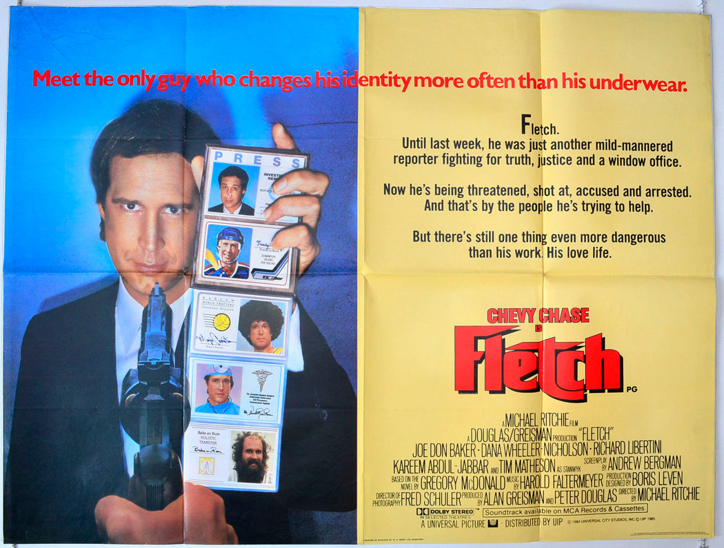 Fletch Original British Quad Poster - Movie Poster