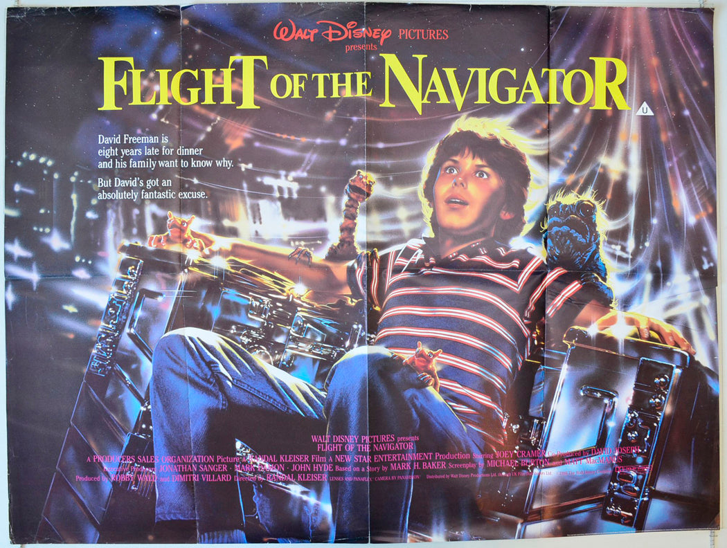 Flight Of The Navigator Original British Quad Poster - Movie Poster