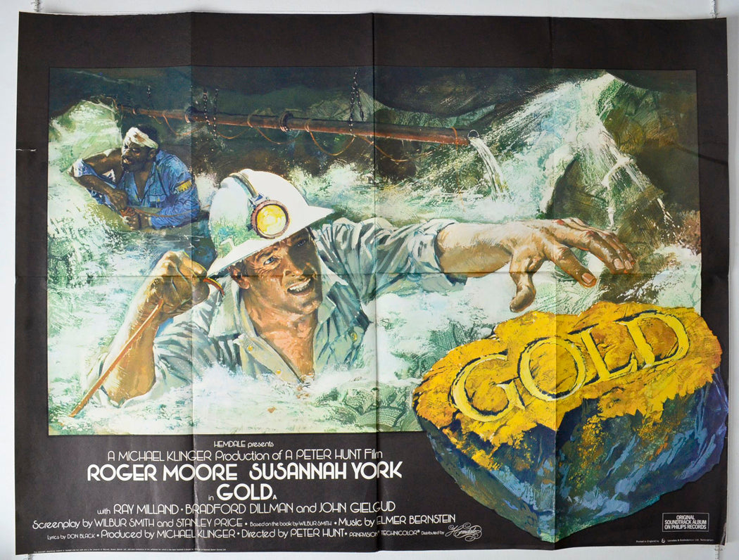 Gold Original British Quad Poster - Movie Poster