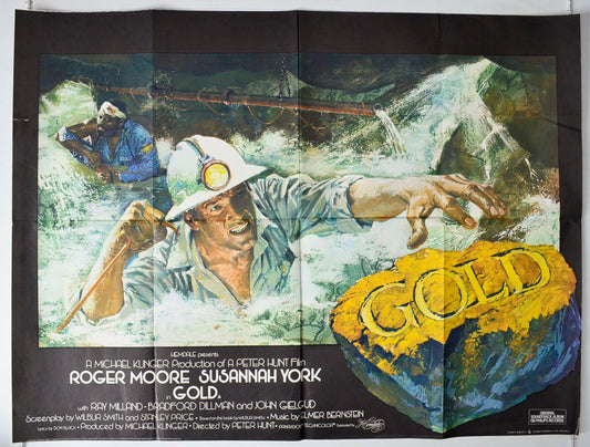 Gold Original British Quad Poster - Movie Poster