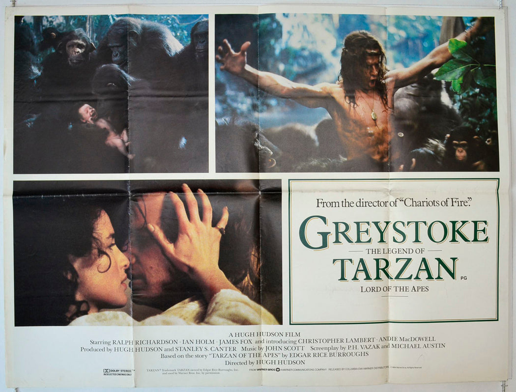 Greystoke : The Legend Of Tarzan Original British Quad Poster - Movie Poster