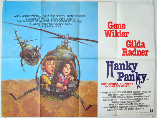 Hanky Panky Original British Quad Poster - Movie Poster