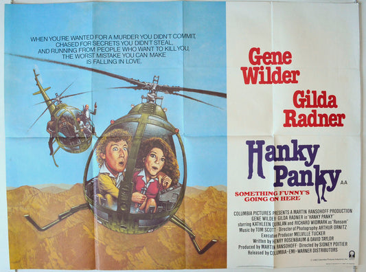 Hanky Panky Original British Quad Poster - Movie Poster