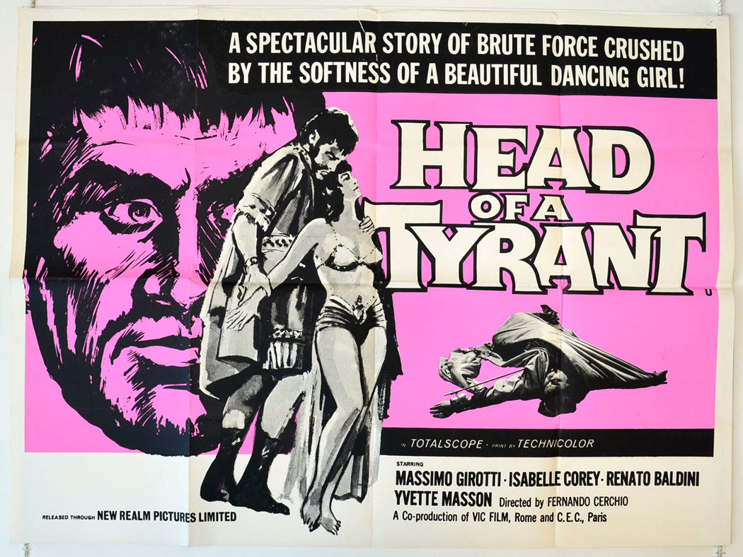 The Head Of A Tyrant  Original British Quad Poster - Movie Poster