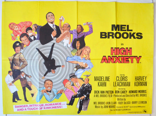 High Anxiety Original British Quad Poster - Movie Poster