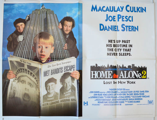 Home Alone 2 : Lost In New York Original British Quad Poster - Movie Poster