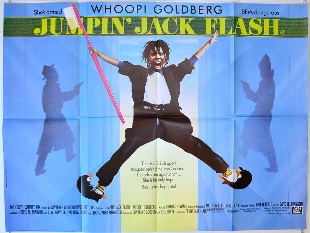 Jumpin' Jack Flash Original British Quad Poster - Movie Poster