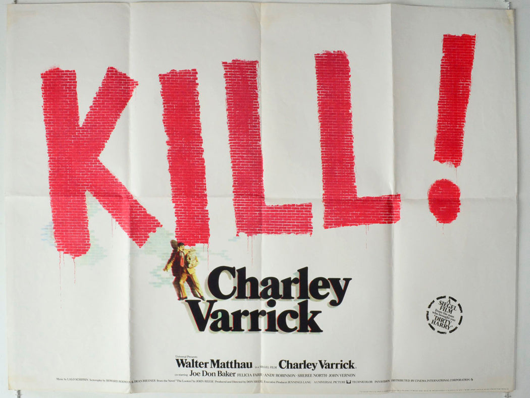 Kill Charley Varrick Original British Quad Poster - Movie Poster