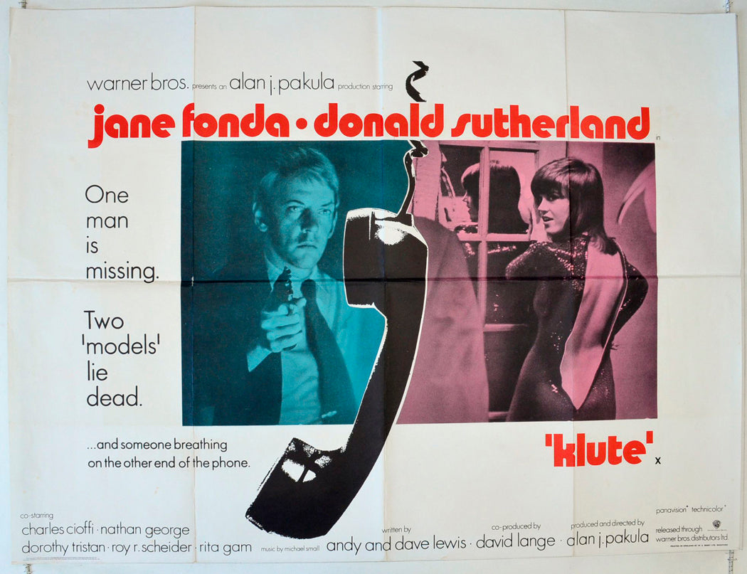 Klute Original British Quad Poster - Movie Poster