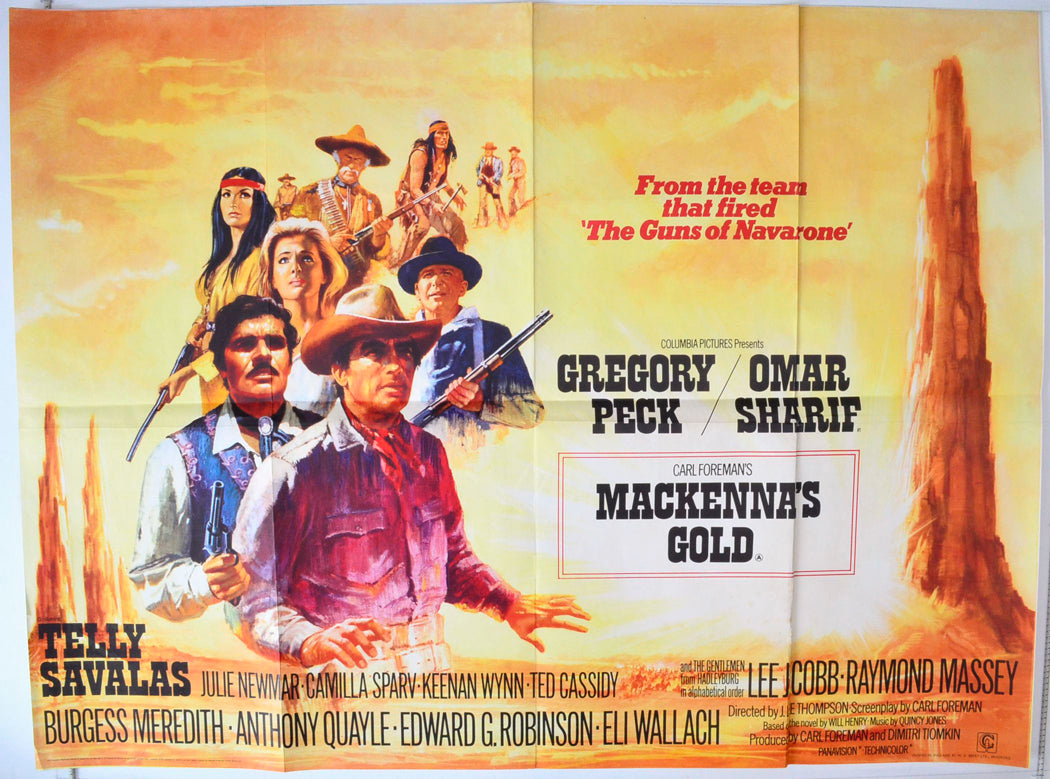 Mackenna's Gold Original British Quad Poster - Movie Poster