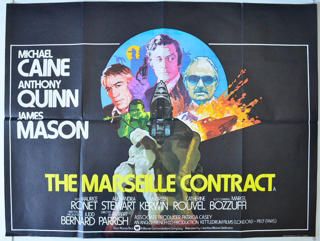 The Marseille Contract  (a.k.a. The Destructors)   Original British Quad Poster - Movie Poster