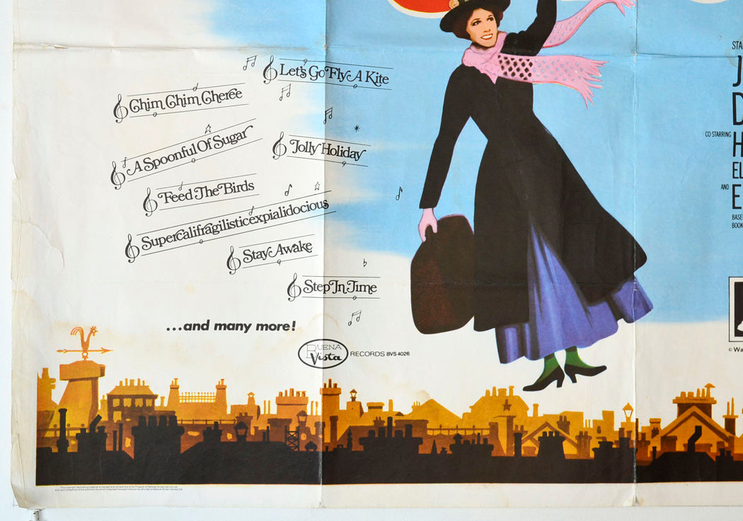 “Mary Poppins”  Original British Quad Poster - Movie Poster