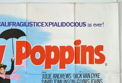 “Mary Poppins”  Original British Quad Poster - Movie Poster