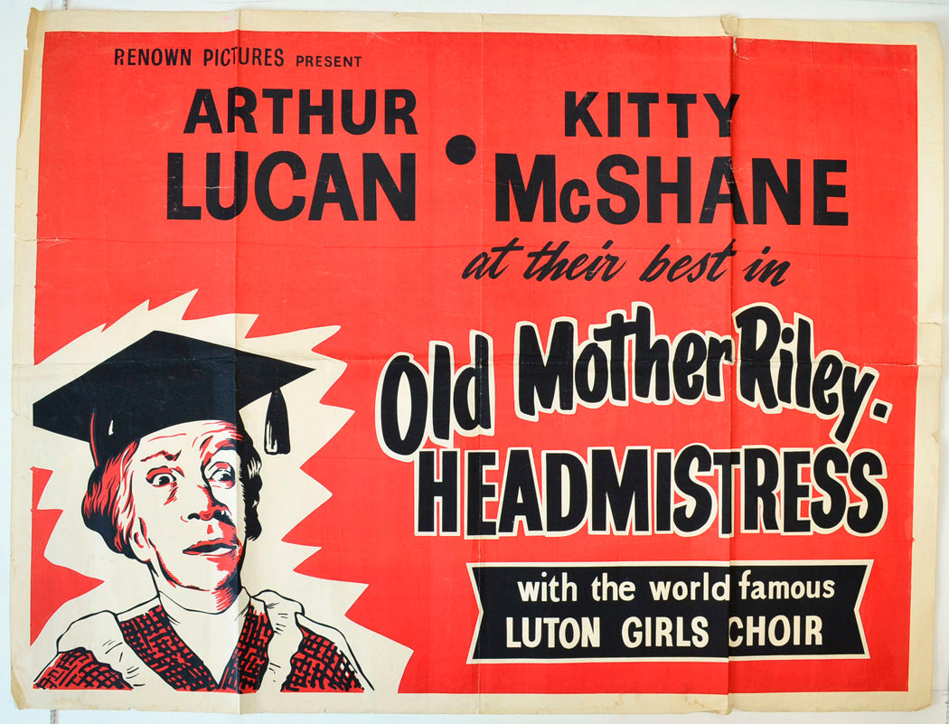 Mary Riley Poster “Old Mother Riley Headmistress” Original British Quad Poster - Movie P ...
