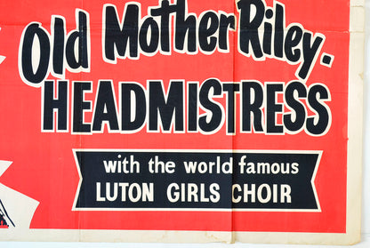 “Old Mother Riley Headmistress”   Original British Quad Poster - Movie Poster