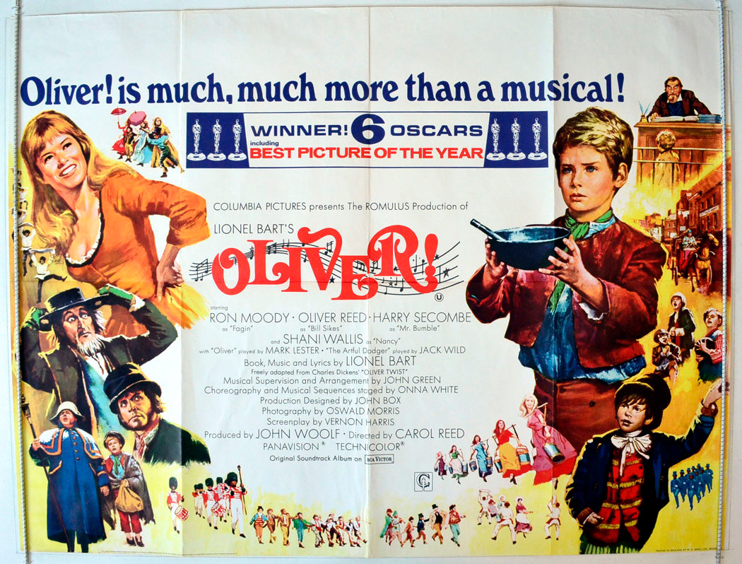 Oliver ! Original British Quad Poster - Movie Poster