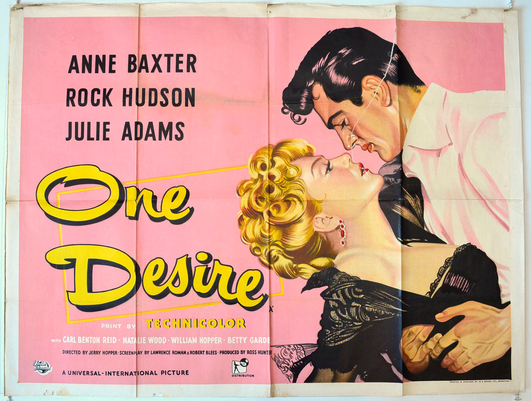 One Desire   Original British Quad Poster - Movie Poster